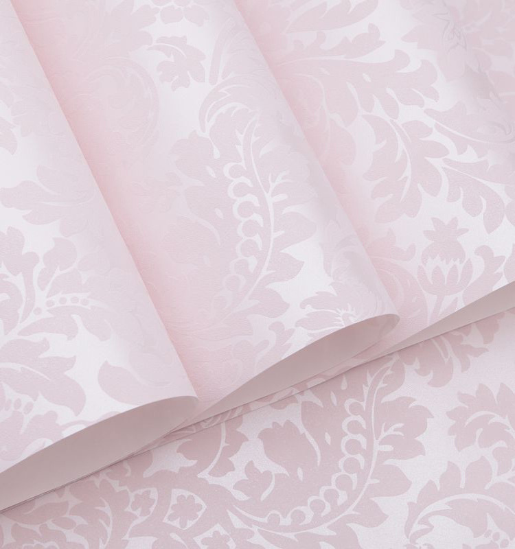 Hot selling pink flower home decor wallpaper for bathroom waterproof