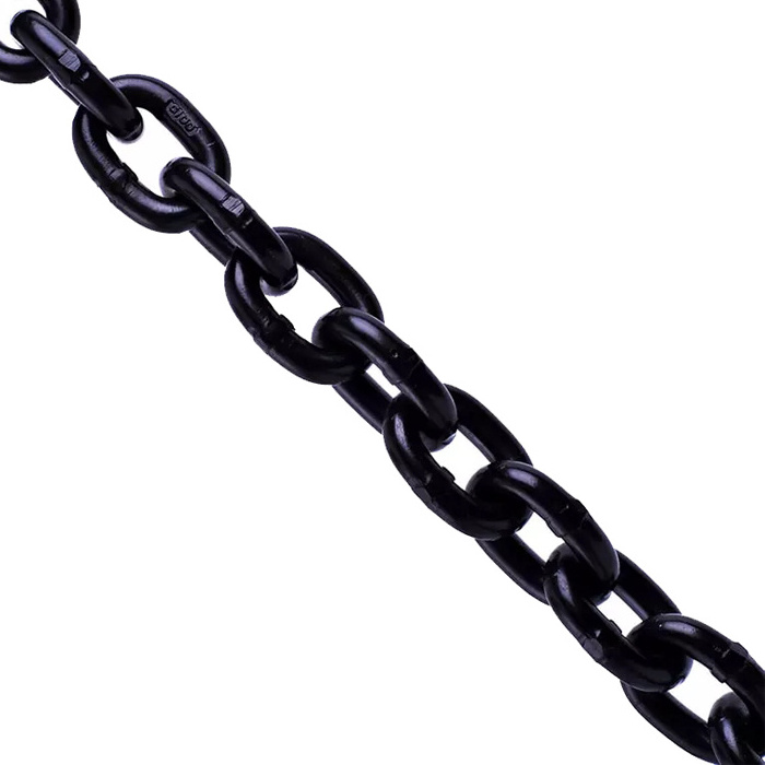 Heavy duty custom lifting chain 6 mm 8 mm 10mm 12 mm  g80 connecting black link chain