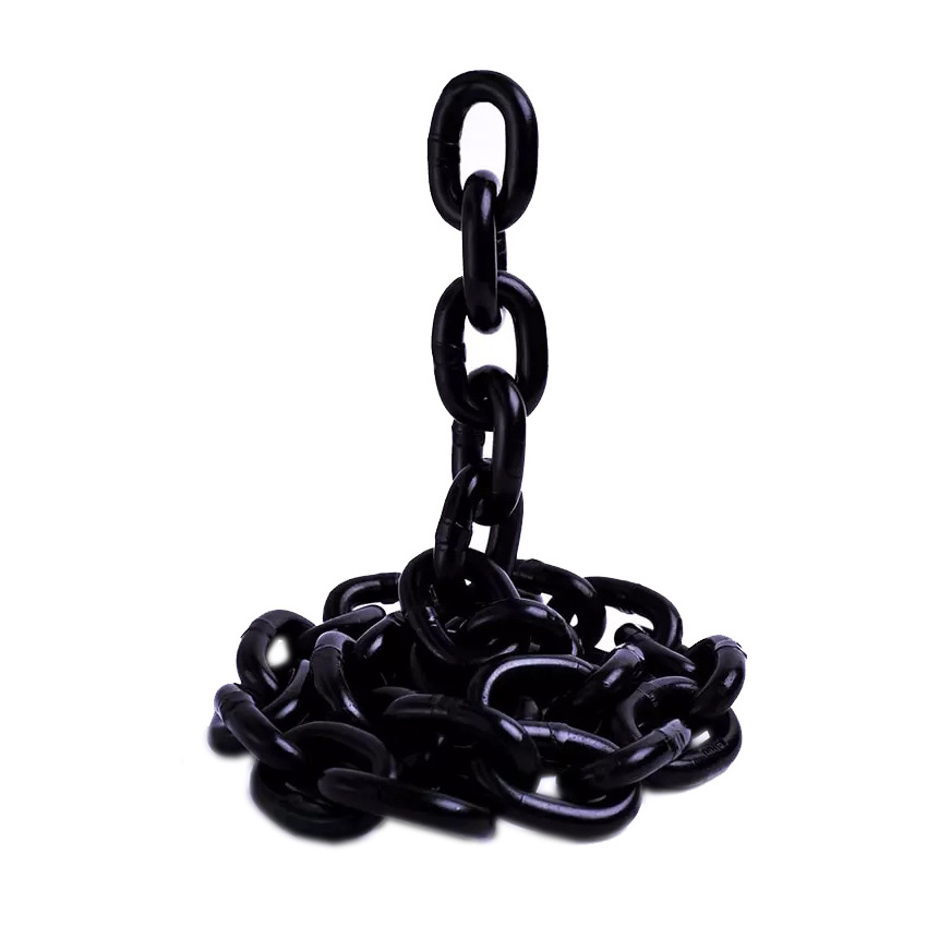 Heavy duty custom lifting chain 6 mm 8 mm 10mm 12 mm  g80 connecting black link chain