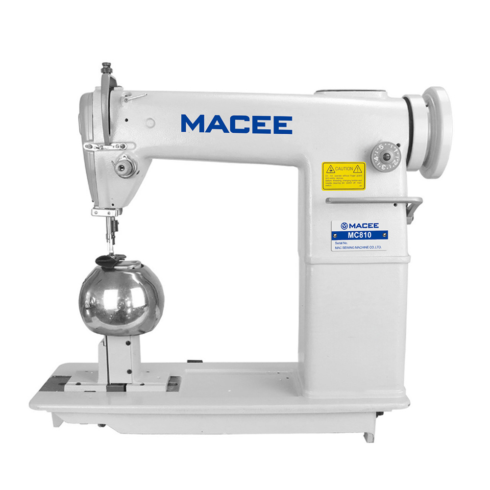 MC 810 wig making round head post bed lockstitch sewing machine single needle for heavy fabrics