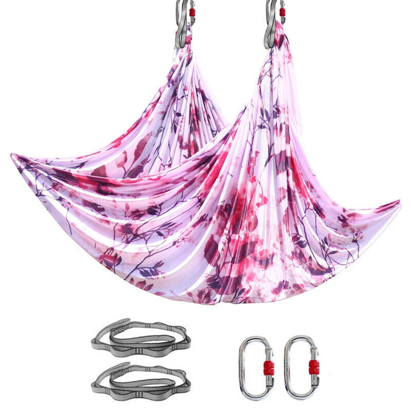 Aerial Yoga Hammock Aerial Silks Kit for Home Yoga Gymnastics Swing Trapeze Anti-gravity Pilates