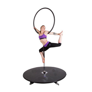 Heavy Steel Aerial Dance Pole Stage with Lyra Hoop