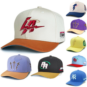 6 Panel Baseball Cap Fitted Custom Logo 3D Embroidered Baseball sports  baseball cap caps hat hats for men