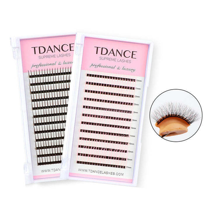 Wispy Spiked Promade Extension Spike Lash Trays With Decals