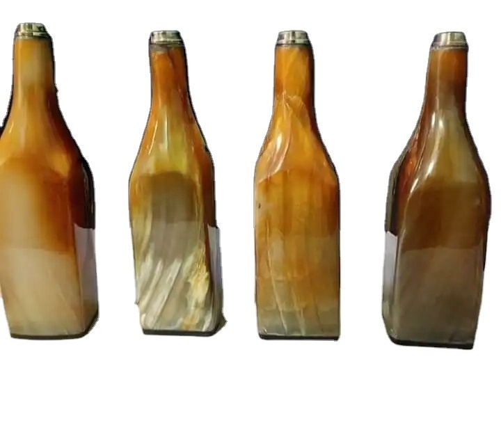 Best Quality Handmade Natural Buffalo Horn Bottle | Horn Beer Store Bottle