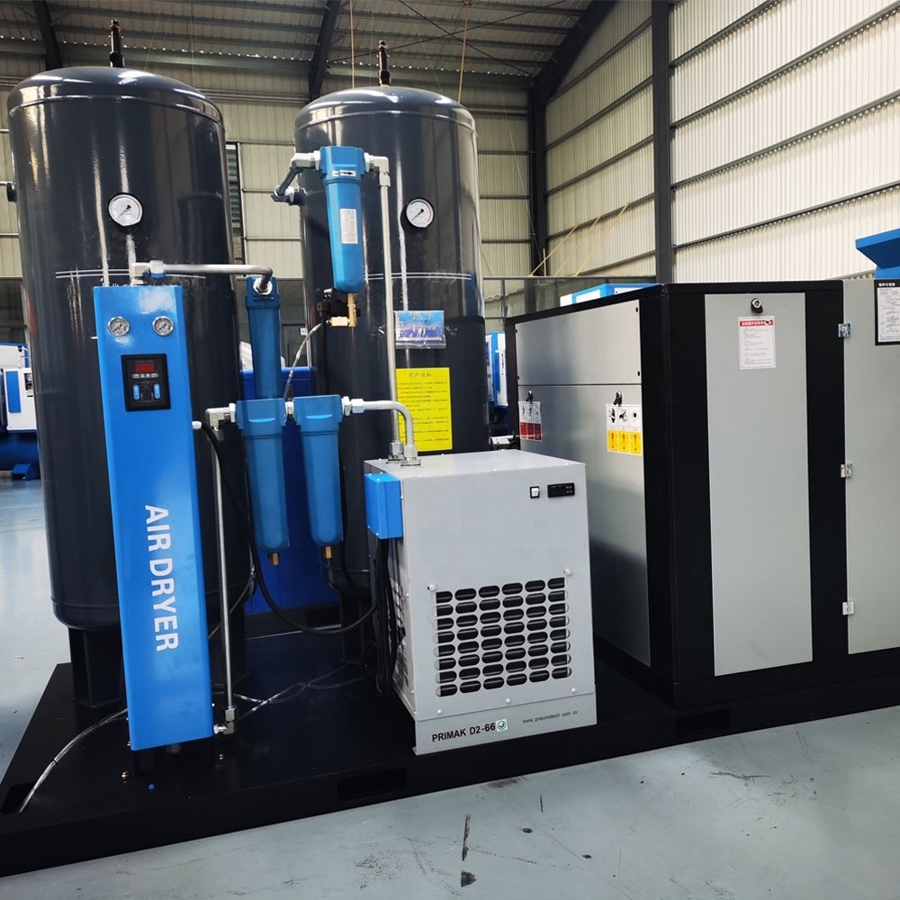 Skid -Mounted Screw Air Compressor For Sand Blast