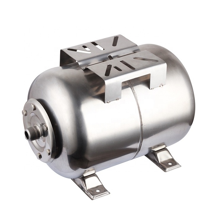 Stainless Steel Horizontal Pressure Vessel Tank For Water Pump