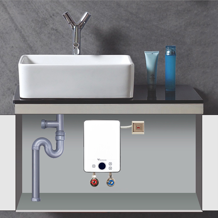 Hot Sales Wall Mounted Bathroom & Kitchen used Portable hot water flexible install electrical geyser instant