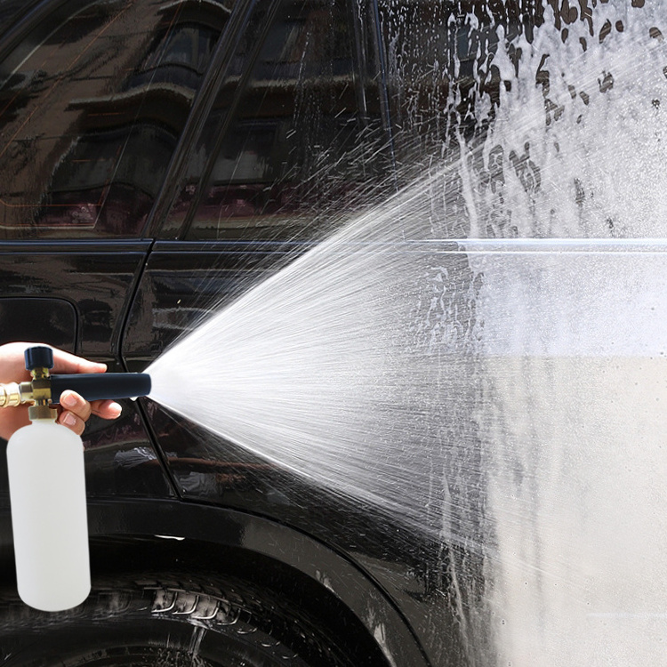 Foam Pot Soap Bottle Pressure Washer Spray Jet Car Wash Cannon Gun 1/4'' Pressure Washer Snow Foam Lance