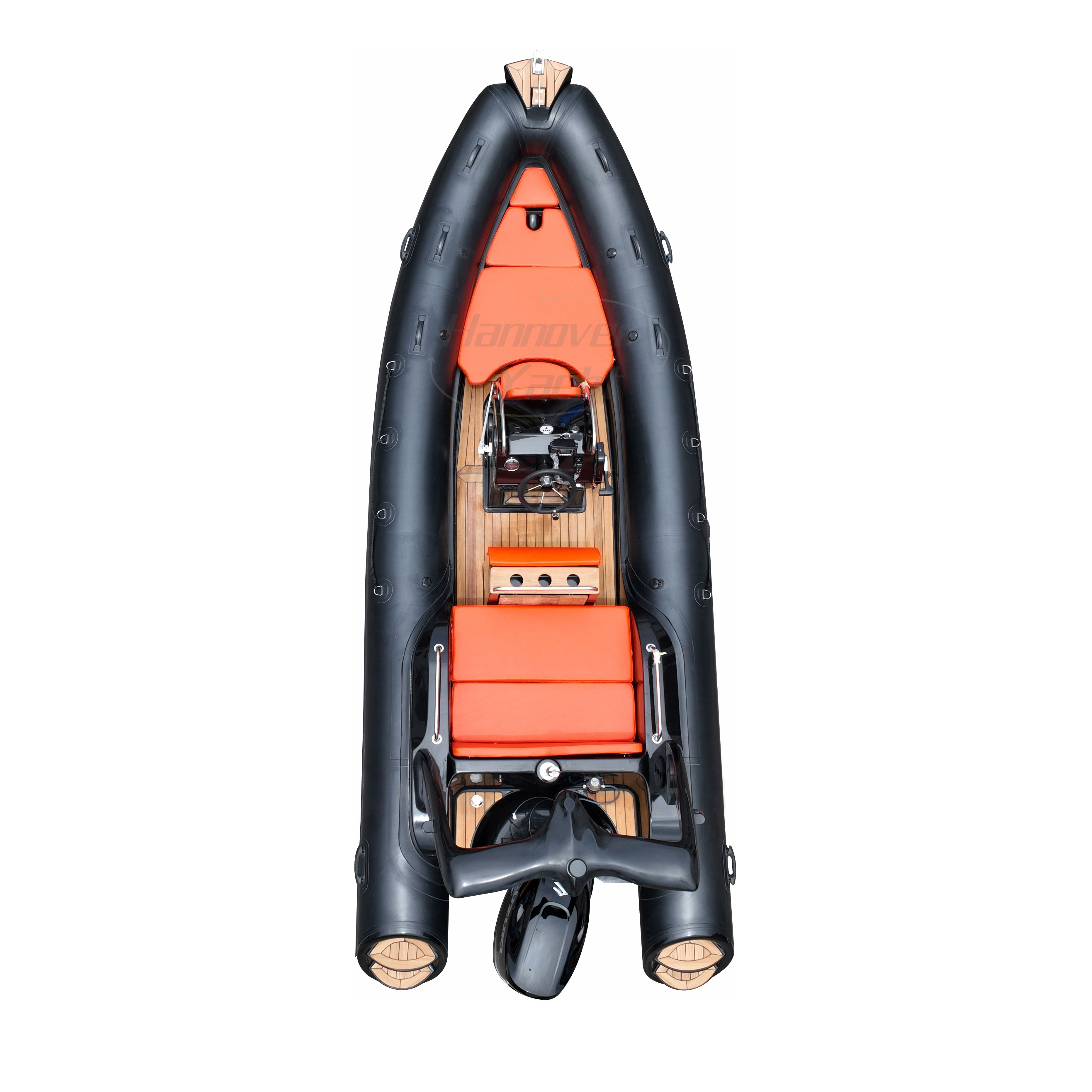 CE Durable Hypalon Rigid Inflatable Fiberglass Rib 580 Boat For Sale No reviews yet