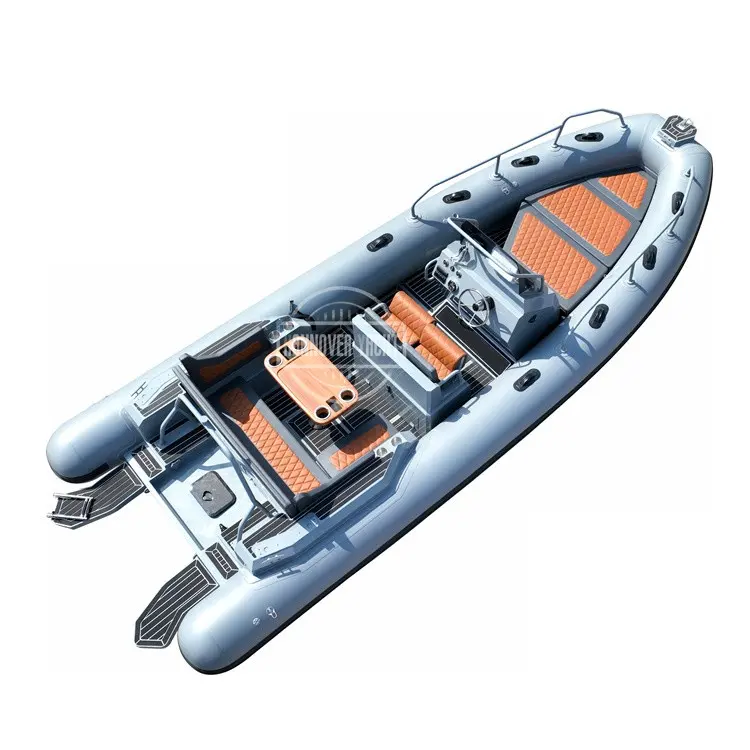 Hot sale Europe 23ftHull RIB 680 Orca/Hypalon/PVC Inflatable Commercial Boats