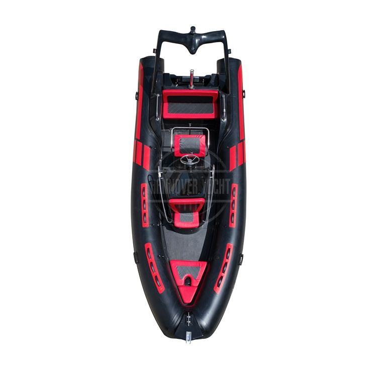 20ft rigid inflatable yate barco de lujo center console fiberglass boat 580 for sale