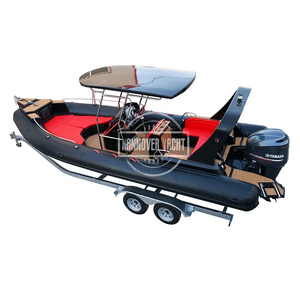 Hot Sale 25ft RIB 760 Luxury Hypalon Rigid Hull Inflatable Boats For Family