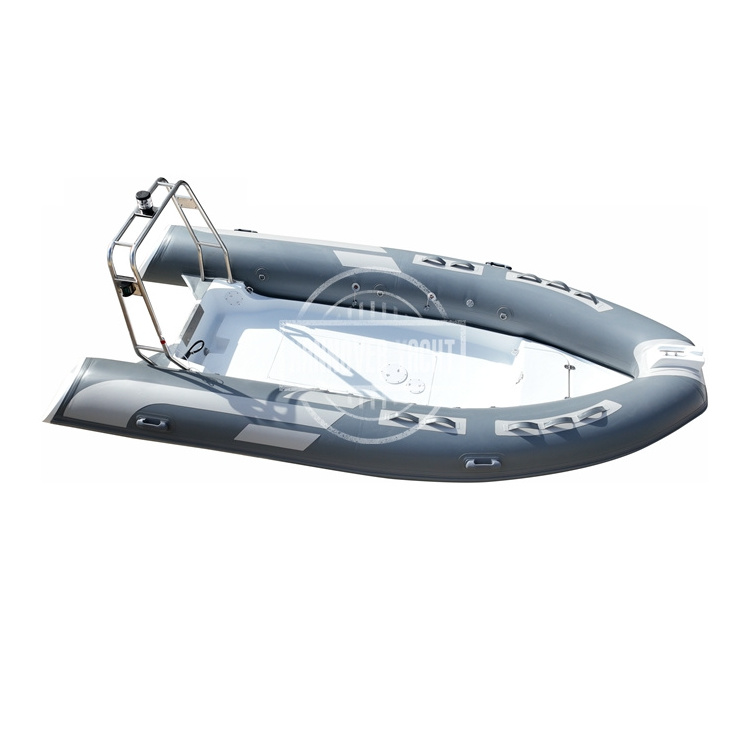 14ft 4.3m Hypalon/PVC Rigid Fiberglass Inflatable Boat For Fishing