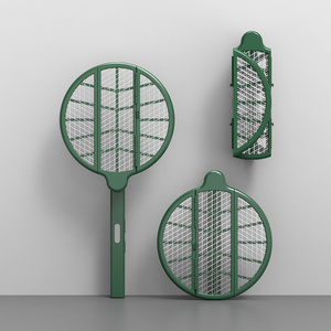 Indoor Electronic Fruit Fly Bug Zapper Racket Mosquito Zapper Type-C Rechargeable folding Electric Fly Swatter Racket