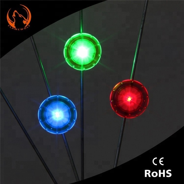 Mini waterproof Led flashing bicycle decorative outdoor sport cycling accessories night safety wheel tyre spokes dirt bike light