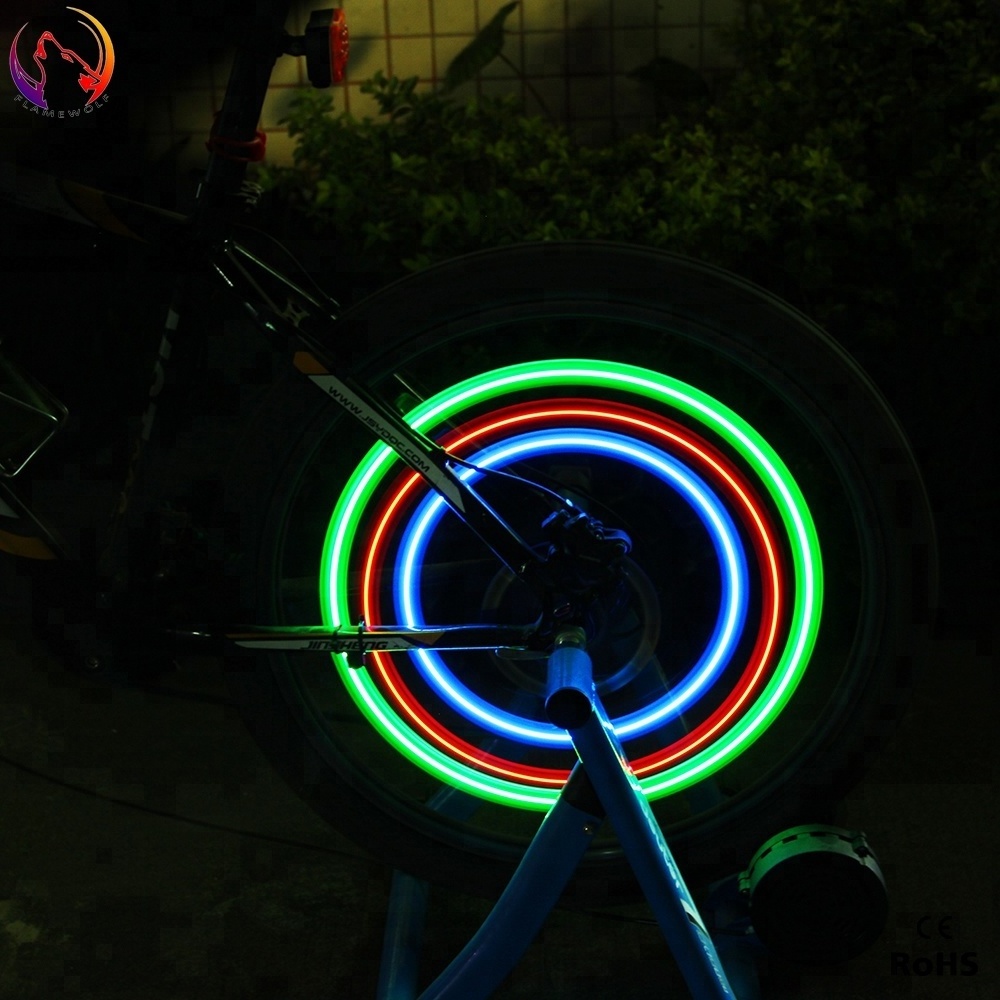 Mini waterproof Led flashing bicycle decorative outdoor sport cycling accessories night safety wheel tyre spokes dirt bike light