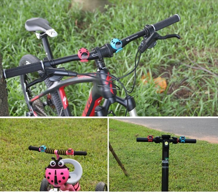 Hannuo Cartoon Ladybug Lights and Flowing Taillight Sets Make Your Night Riding Bike Accessories Safer Battery Leds Red 37 G