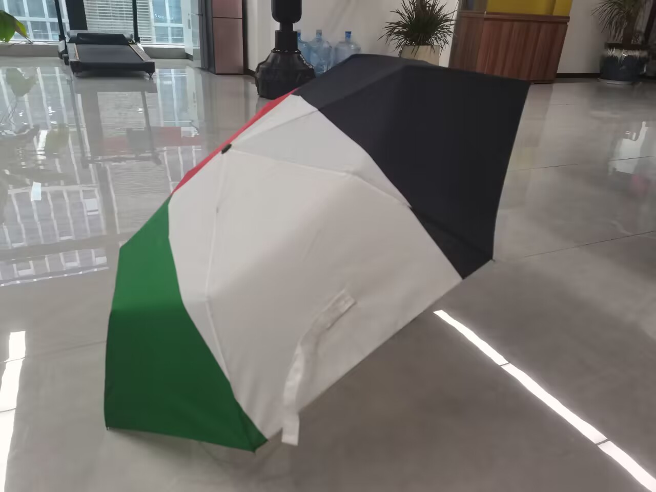 China Factory Promotion Windproof 21 Inch Promotion Portable Palestine Flag Umbrella For Outdoor Decoration