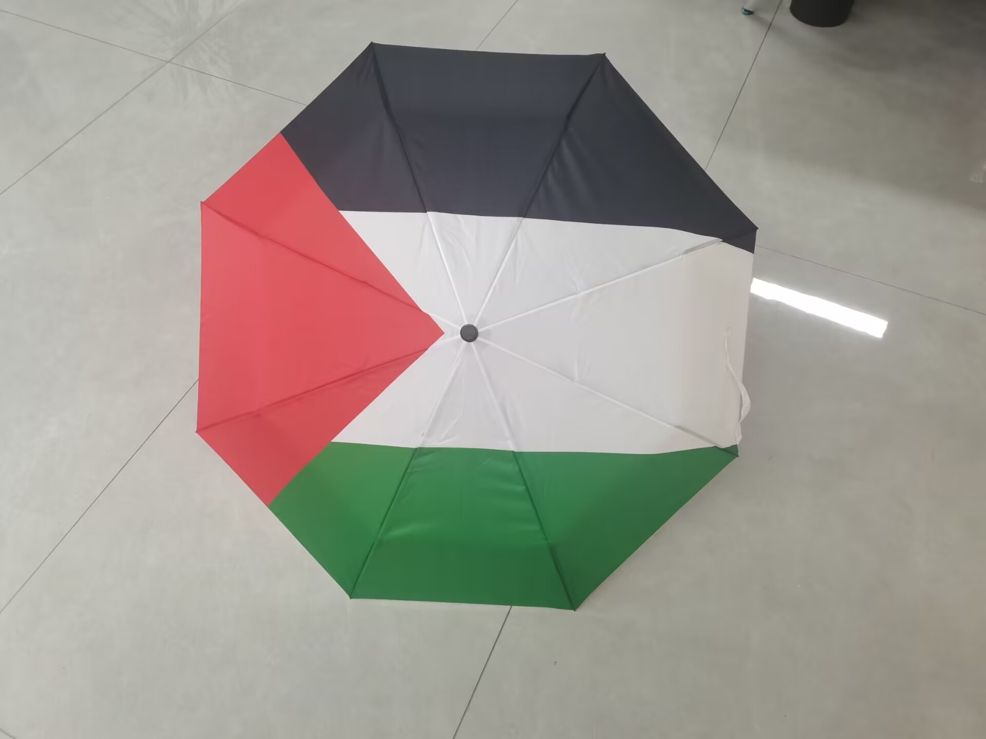 China Factory Promotion Windproof 21 Inch Promotion Portable Palestine Flag Umbrella For Outdoor Decoration