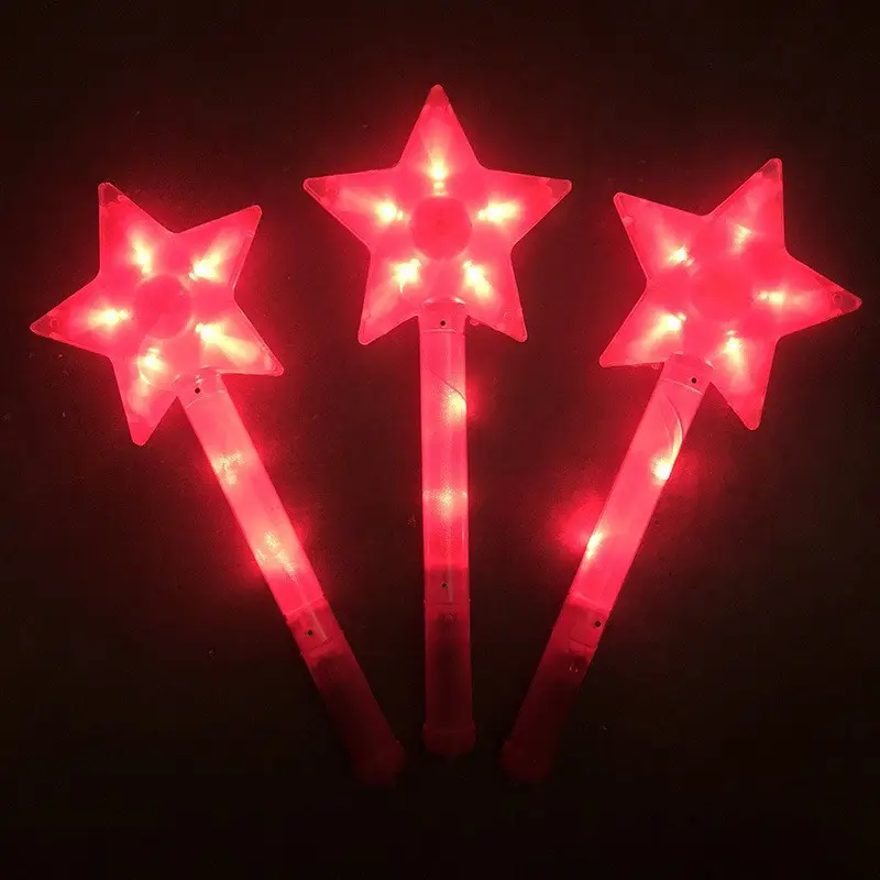 Wholesale Custom Logo Printing Glow in the Dark Stick Led Toys Flashing Light up Glow Cheer Sticks for Party