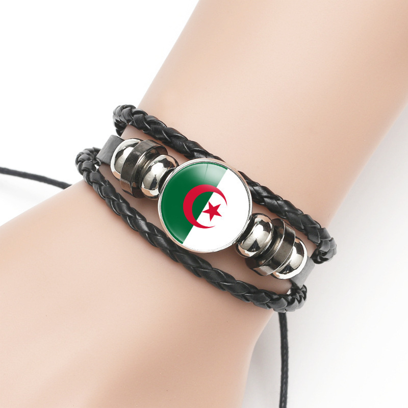 Hn Wholesale Ivory Coast Flag Bracelet World National African Flag Bracelet for World Cup Fans