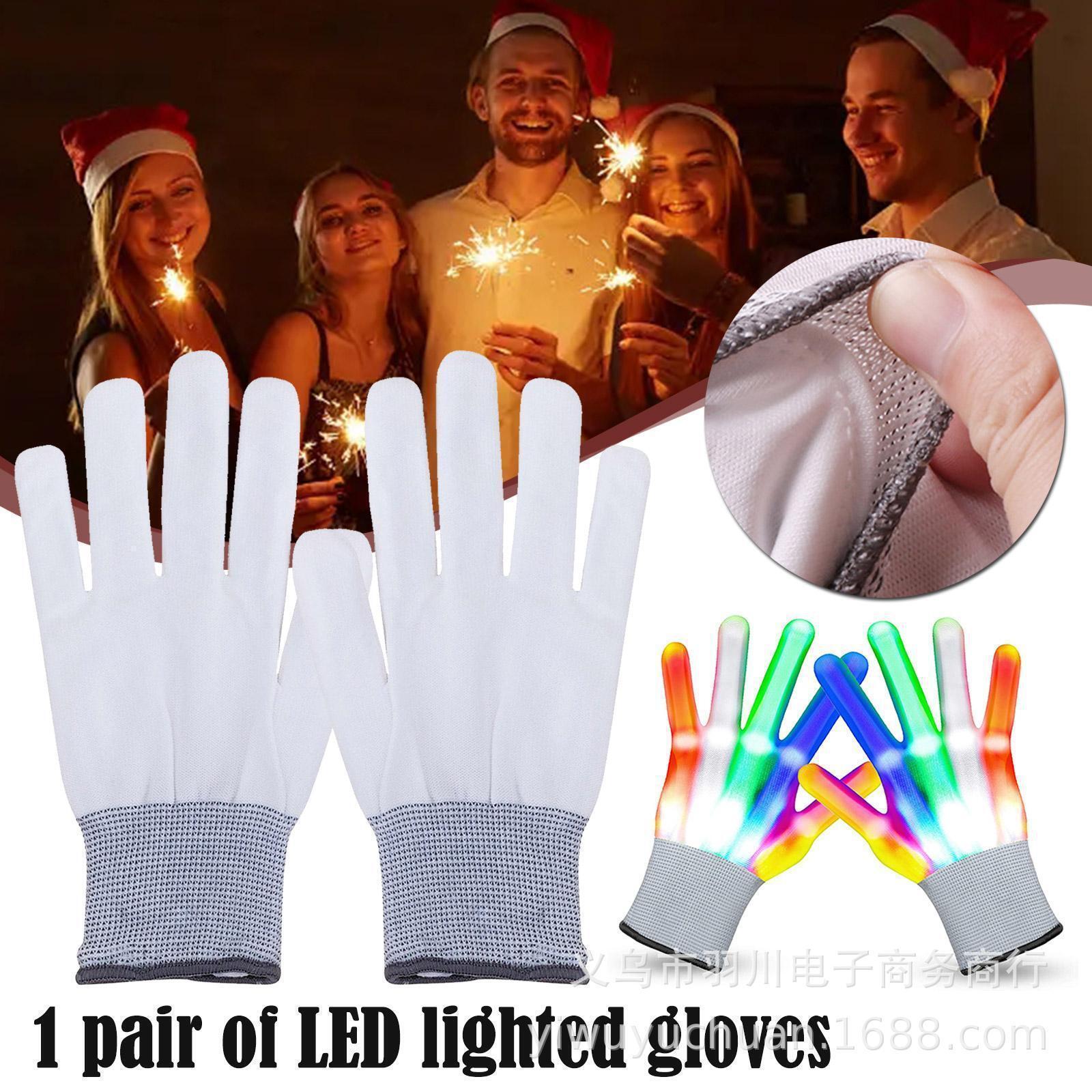 High Quality Kids Toy Flashing Led Light Gloves Light up Gloves for Halloween Christmas Birthday Parties