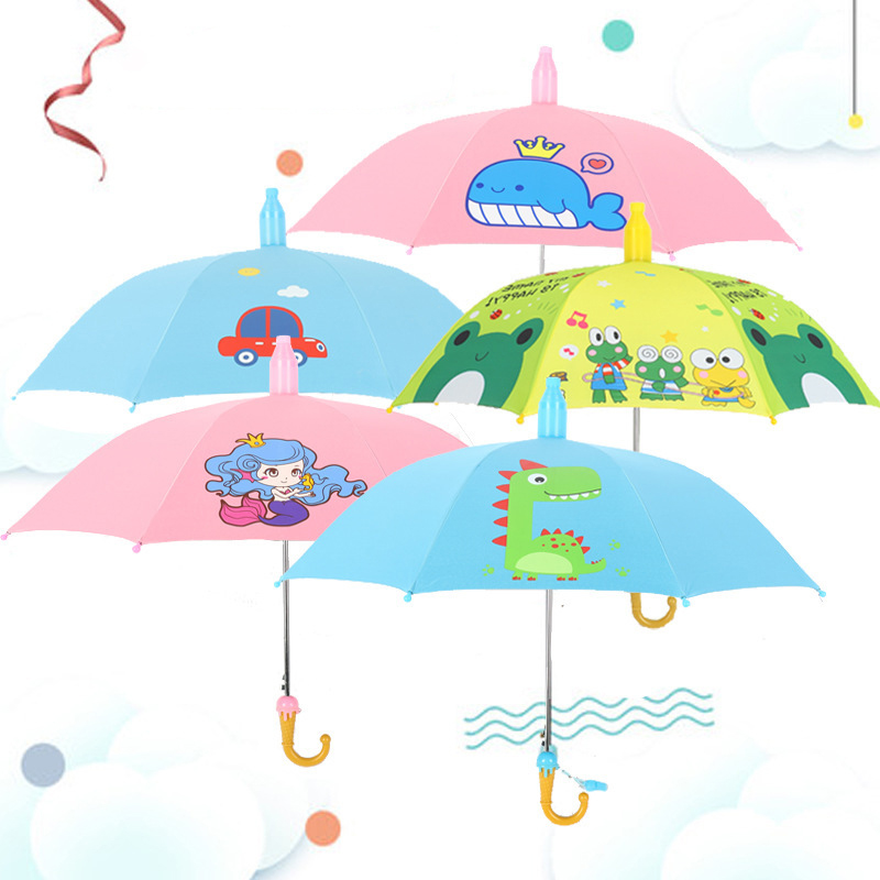 Hn Custom Outdoor Umbrella Kids Cartoon Umbrella Uv Protection Reversed Modern Umbrella With Logo