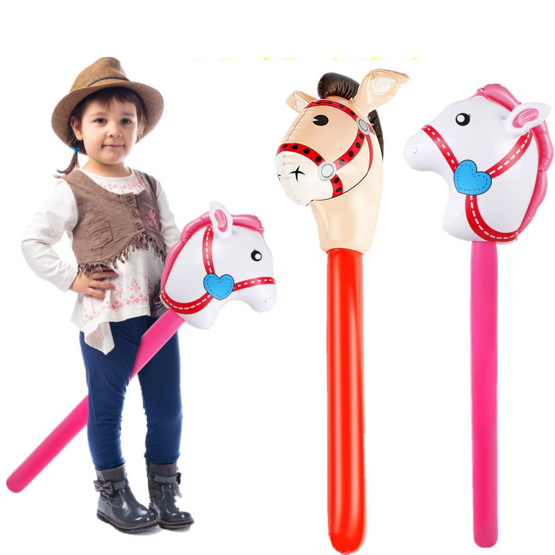 Inflatable Refueling Stick Children's Cheer Stick Horse will Hold a Balloon to Support the Cheer Thunder Stick Wholesale LOGO