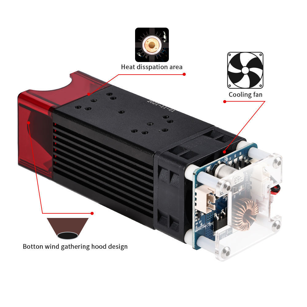 20W/40W Laser Module Kit for CNC Machine and Laser Engraving Essential Part for Laser Equipment