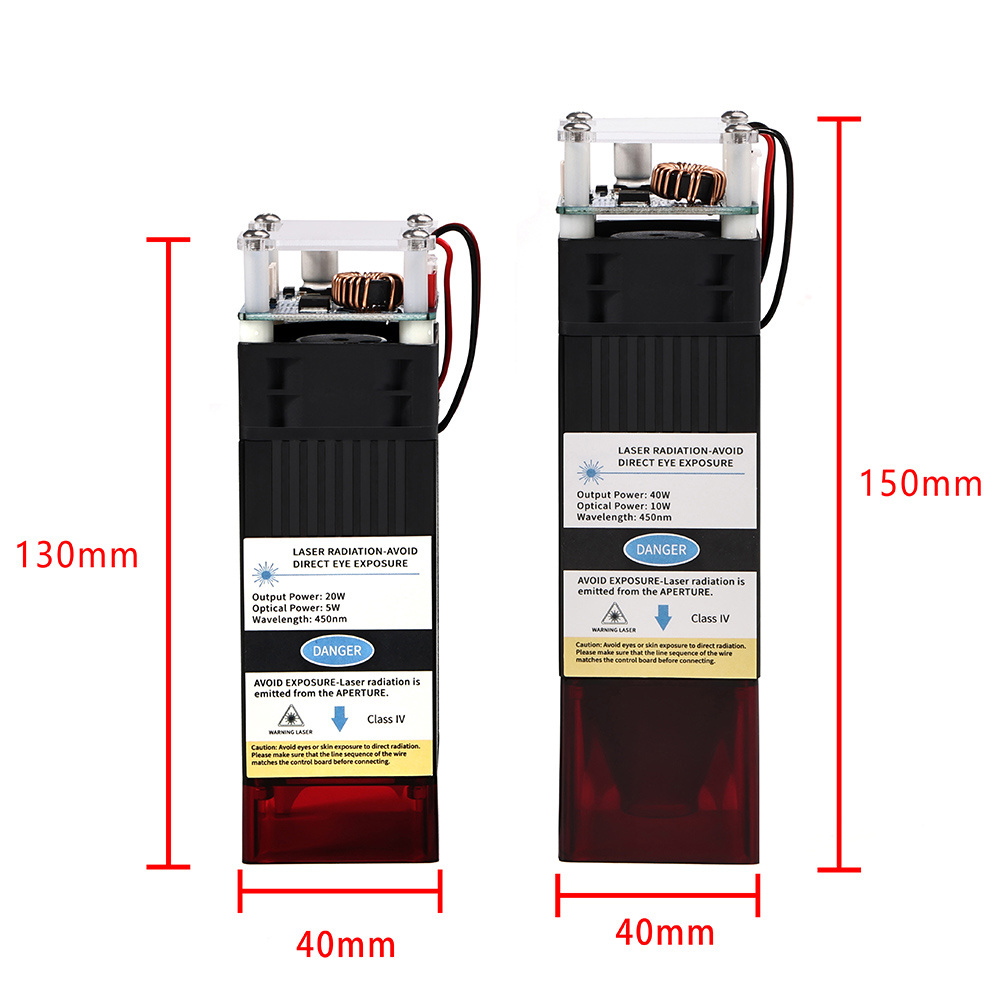 20W/40W Laser Module Kit for CNC Machine and Laser Engraving Essential Part for Laser Equipment