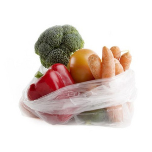 Hot selling high transparent red & clear produce bag on roll safe for food custom printing made in Vietnam