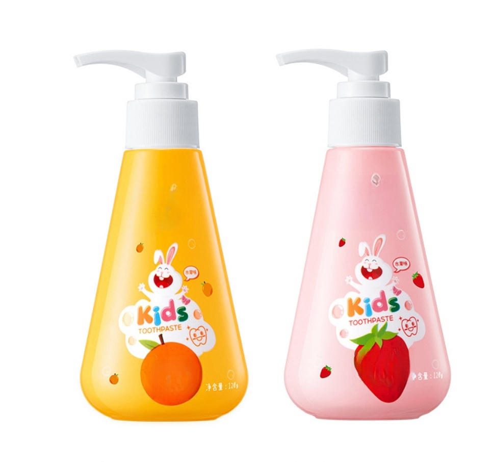 OEM private label fruit flavor food grade probiotics xylitol anti-cavity kids / children foam mousse toothpaste