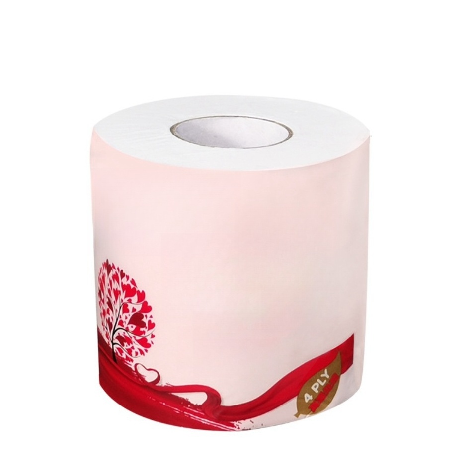 Virgin Toilet Tissue Paper Jumbo Mother Roll Natural Toilet Paper 4 Ply Custom Embossed Virgin Bamboo Toilet Paper Wholesale