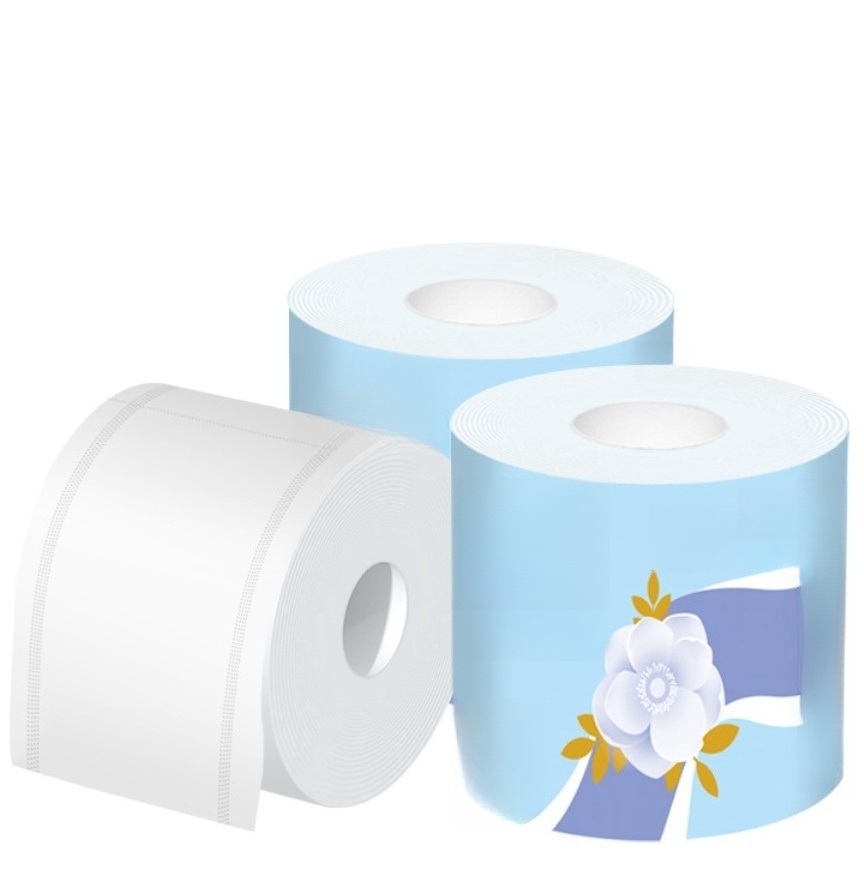 Virgin Toilet Tissue Paper Jumbo Mother Roll Natural Toilet Paper 4 Ply Custom Embossed Virgin Bamboo Toilet Paper Wholesale