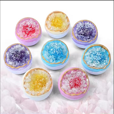 100g Exploding Sea Salt Bath Ball Children's Crystal Bubble Bath Bomb with Essential Oil Aromatherapy for Body Use