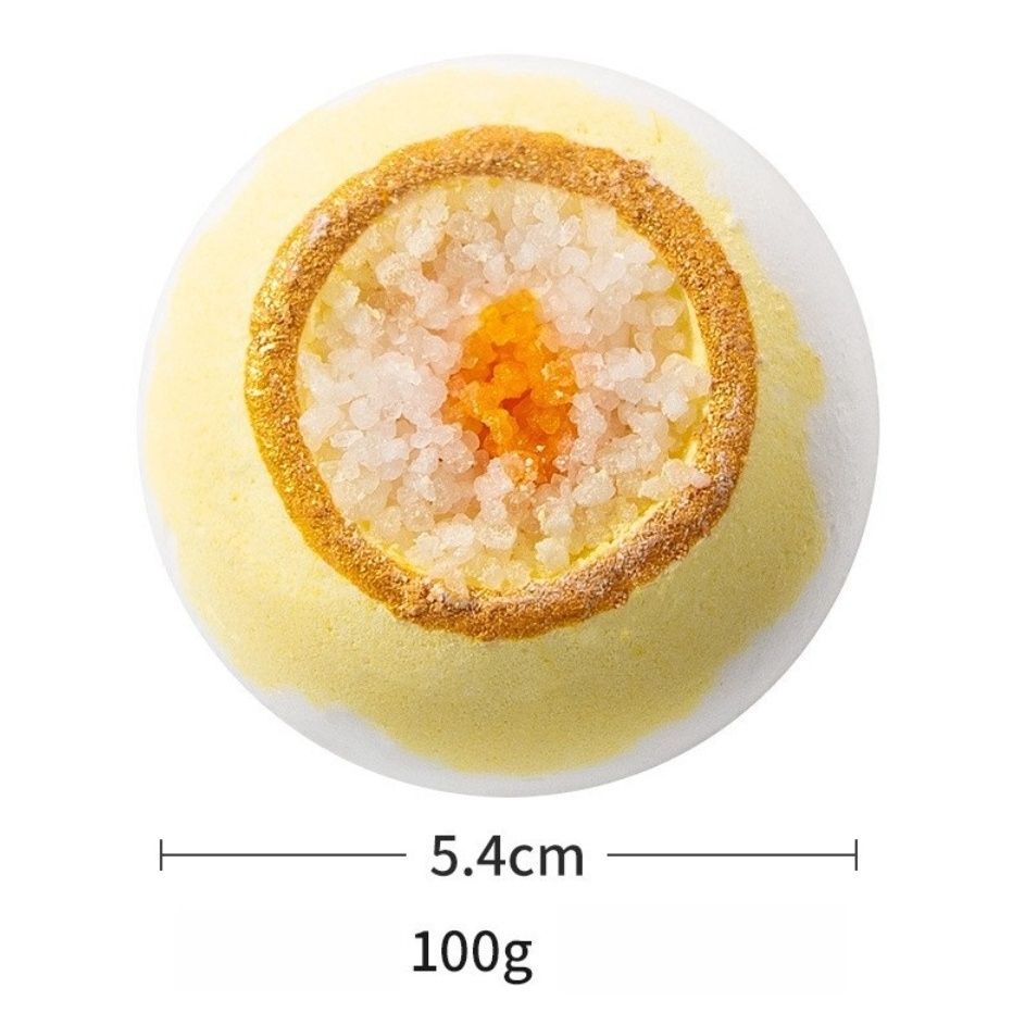 100g Exploding Sea Salt Bath Ball Children's Crystal Bubble Bath Bomb with Essential Oil Aromatherapy for Body Use