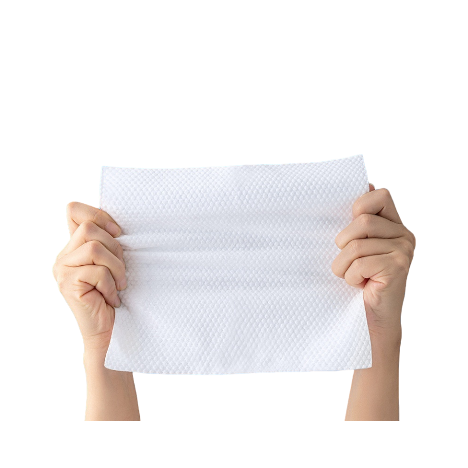 Disposable nonwoven cotton soft textile facial hair cleaning towel