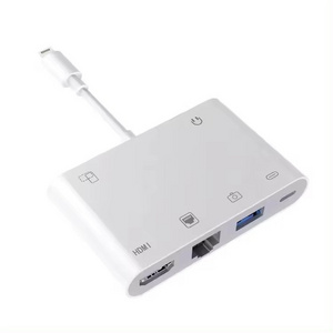 Wholesale price 4-in-1 wired USB 3 camera reader OTG adapter and fast charging port