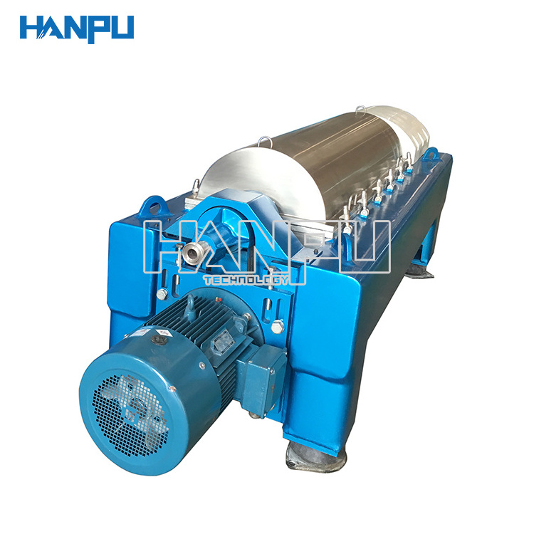 Automatic Sludge Horizontal Screw Lw220 Starch Scroll Discharging Decanter Centrifuge For Sludge Dewatering