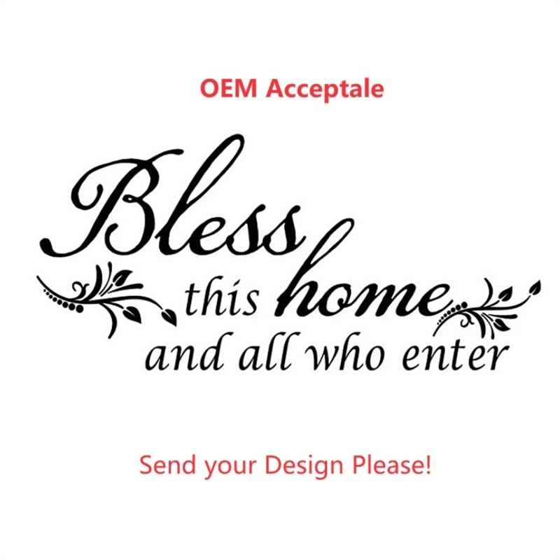 Bless Wall Stickers Creative Removable Decorative Stickers For Living Room And Bedroom