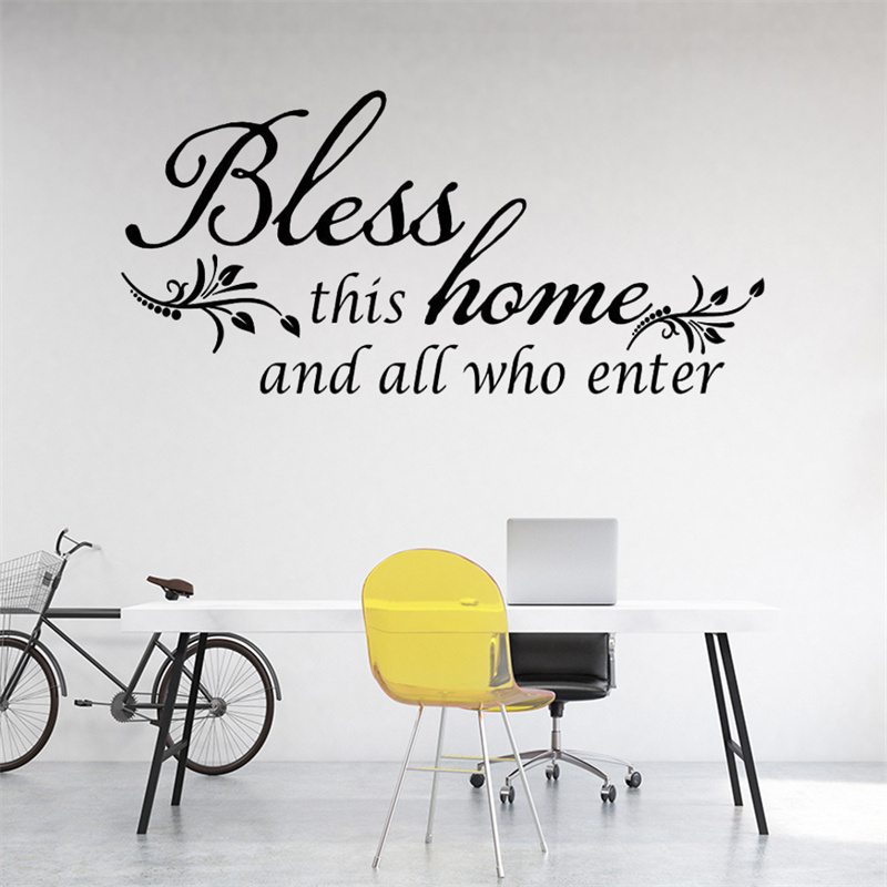 Bless Wall Stickers Creative Removable Decorative Stickers For Living Room And Bedroom