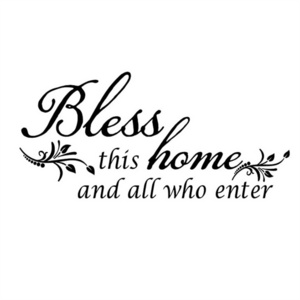 Bless Wall Stickers Creative Removable Decorative Stickers For Living Room And Bedroom