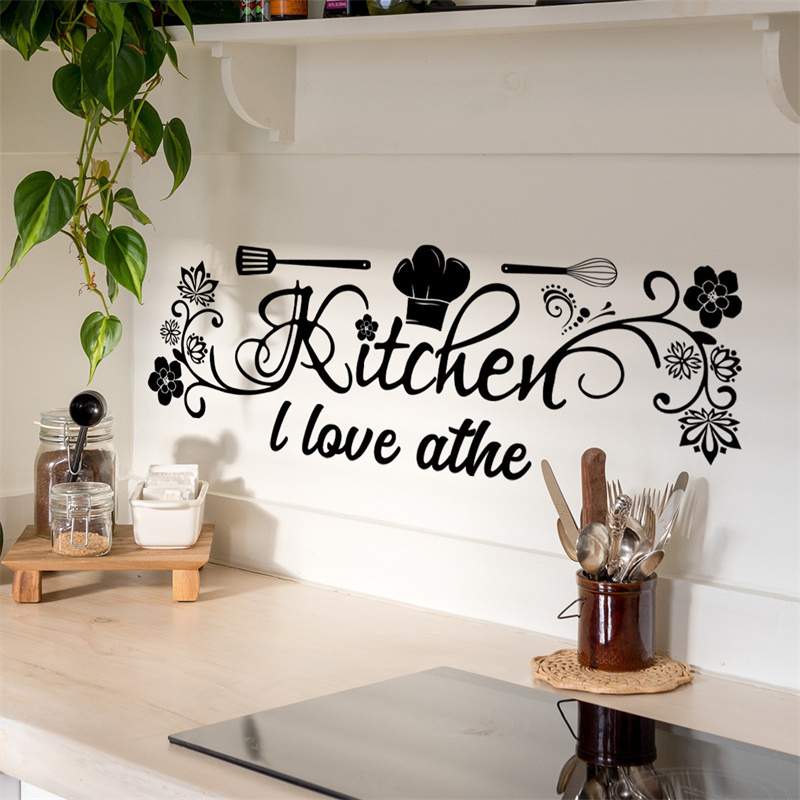 Positive Quote Wall Decals Removable Waterproof Stickers Suitable For Kitchen Home Decoration