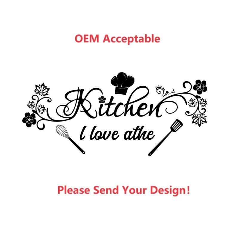 Positive Quote Wall Decals Removable Waterproof Stickers Suitable For Kitchen Home Decoration