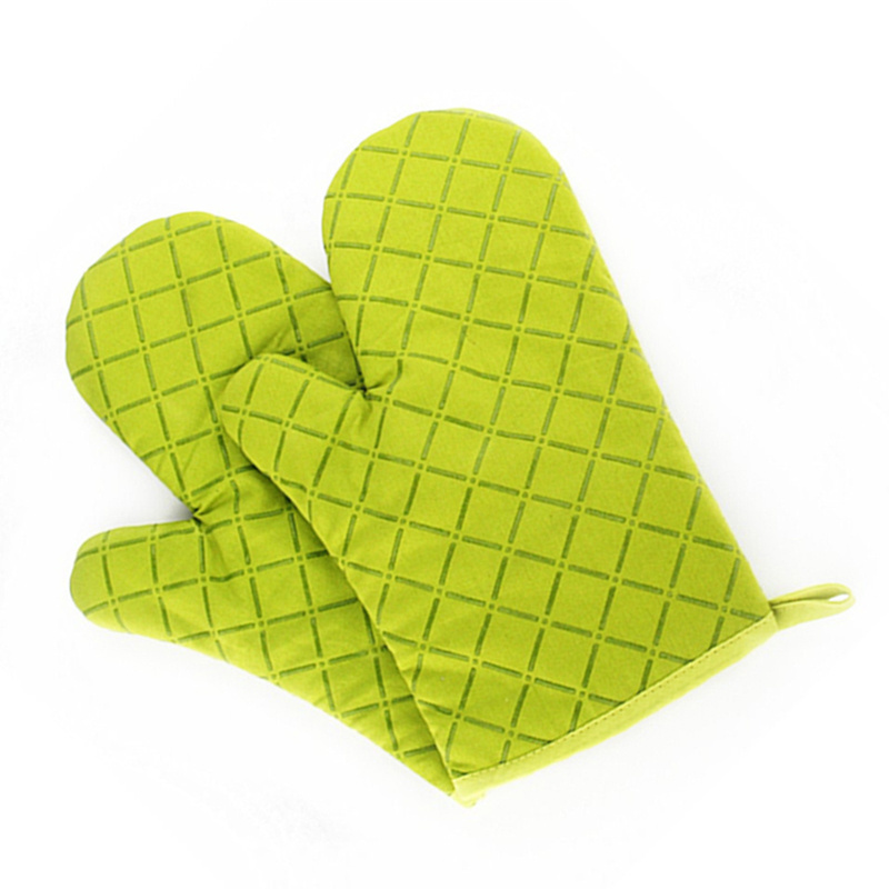 Heat Resistant Aramid Oven Mitts Barbecue BBQ Cotton Silicone Oven Gloves For Kitchen Cooking Baking