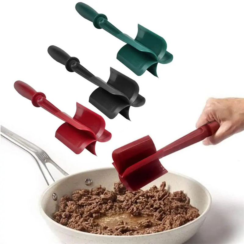 Kitchen Meat Chopper Ground Beef Masher Utensil Heat Resistant Potato Masher Tool Kitchen Gadgets Multifunctional Cookware