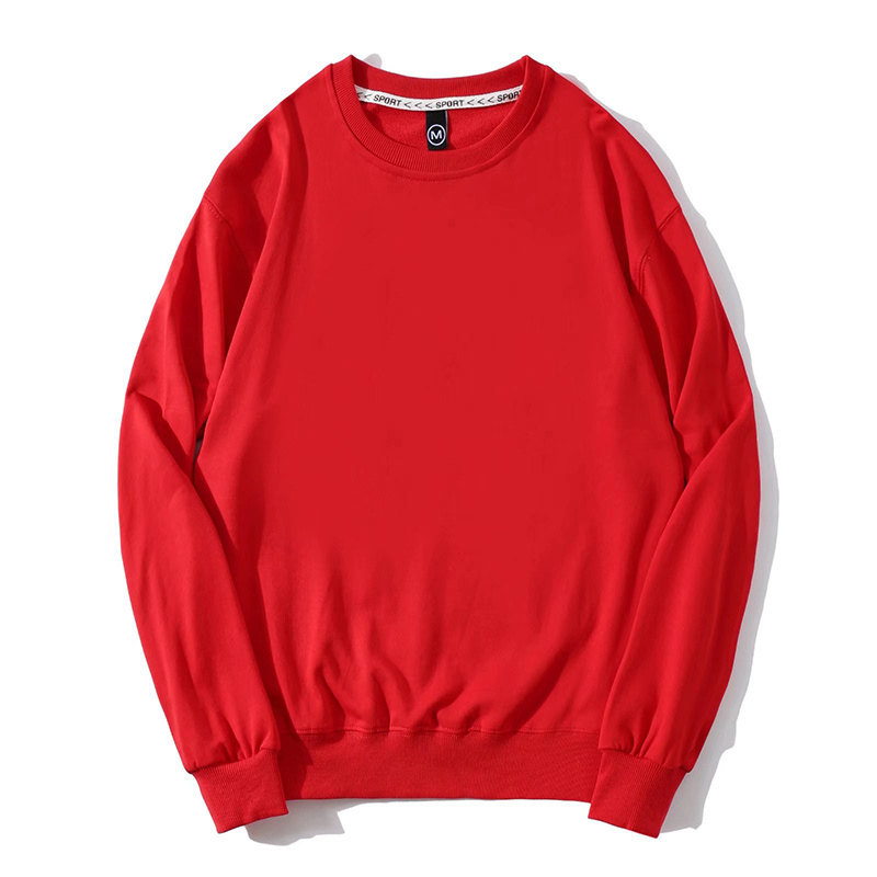 Cotton Blank Crewneck Plain Sweatshirts Original Materials Sweater Men's Sweat Wear Embroidery O Neck Shirt