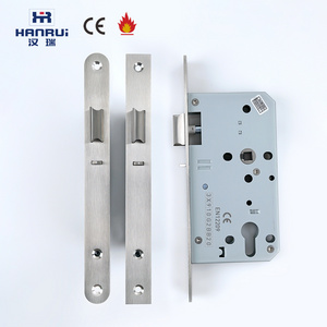 CE certificate Euro profile SS304 night latch mortise lock with safty latch