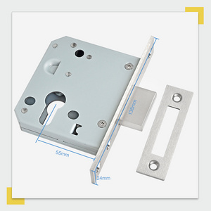 55ZD Dead Mortise door lock body 55mm backset  Stainless Steel SUS304